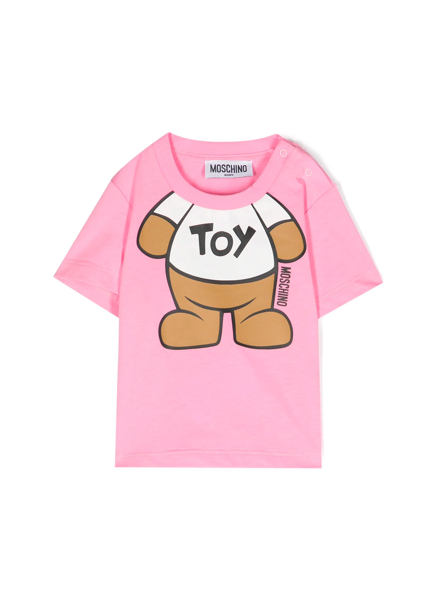Moschino Kids T-Shirt Rosa Teddy Bear per Neonate