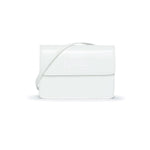 N°21 Kids Borsa a Spalla Bianca con Placca Logo in Finta Pelle