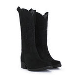 Black Glitter High Camperos Jammers for Girls