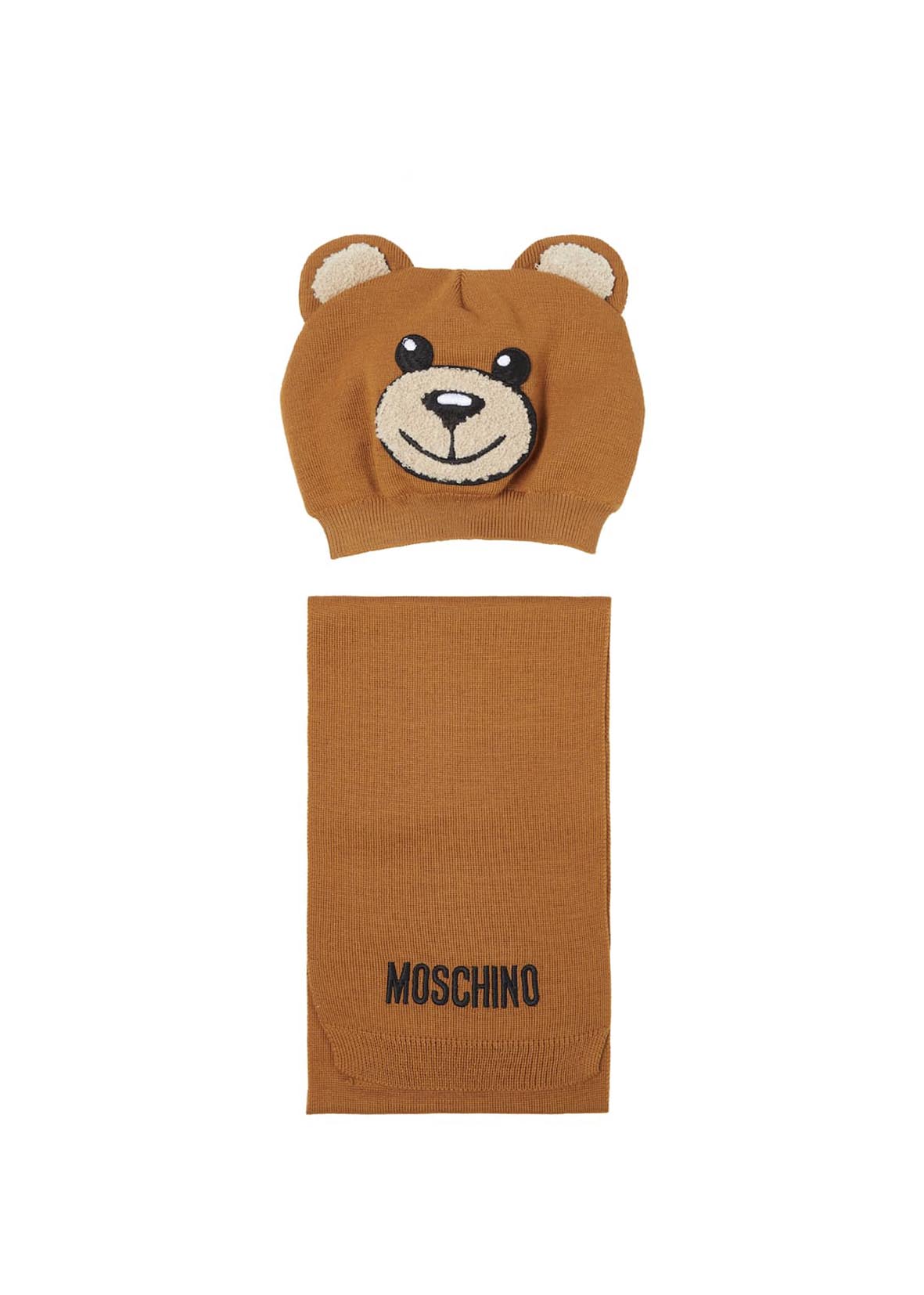 Moschino Set cappellino e sciarpa Marrone