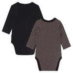 Set Body per Neonati BOSS - Stampa Monogramma e Logo Fantasia in Cotone Biologico