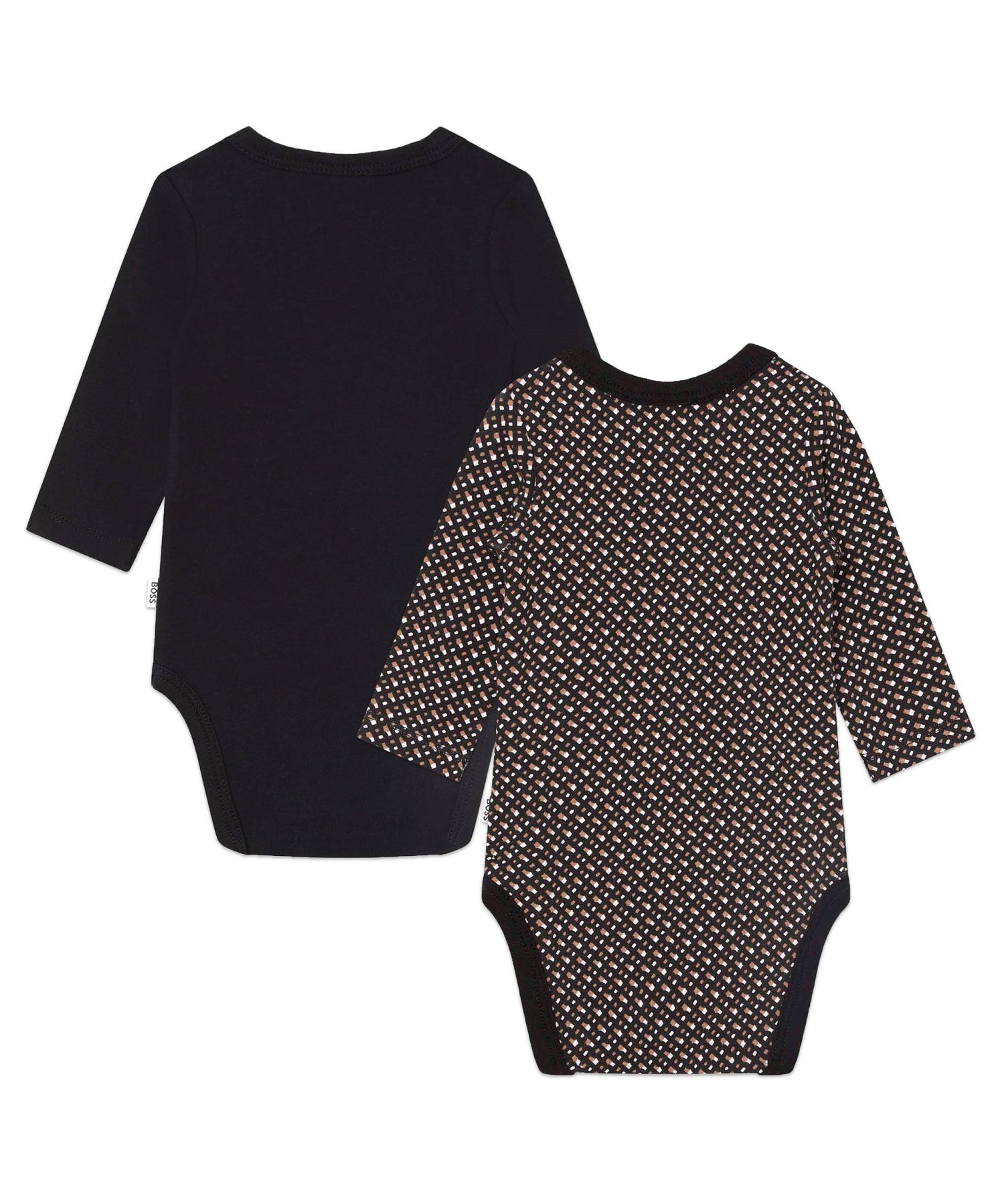 Set Body per Neonati BOSS - Stampa Monogramma e Logo Fantasia in Cotone Biologico