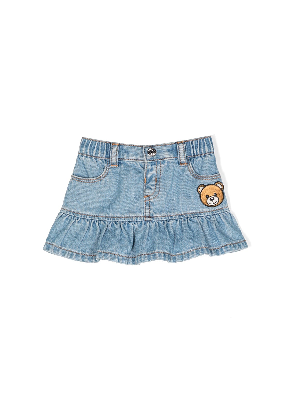 Moschino Kids Gonna di Jeans per Neonate