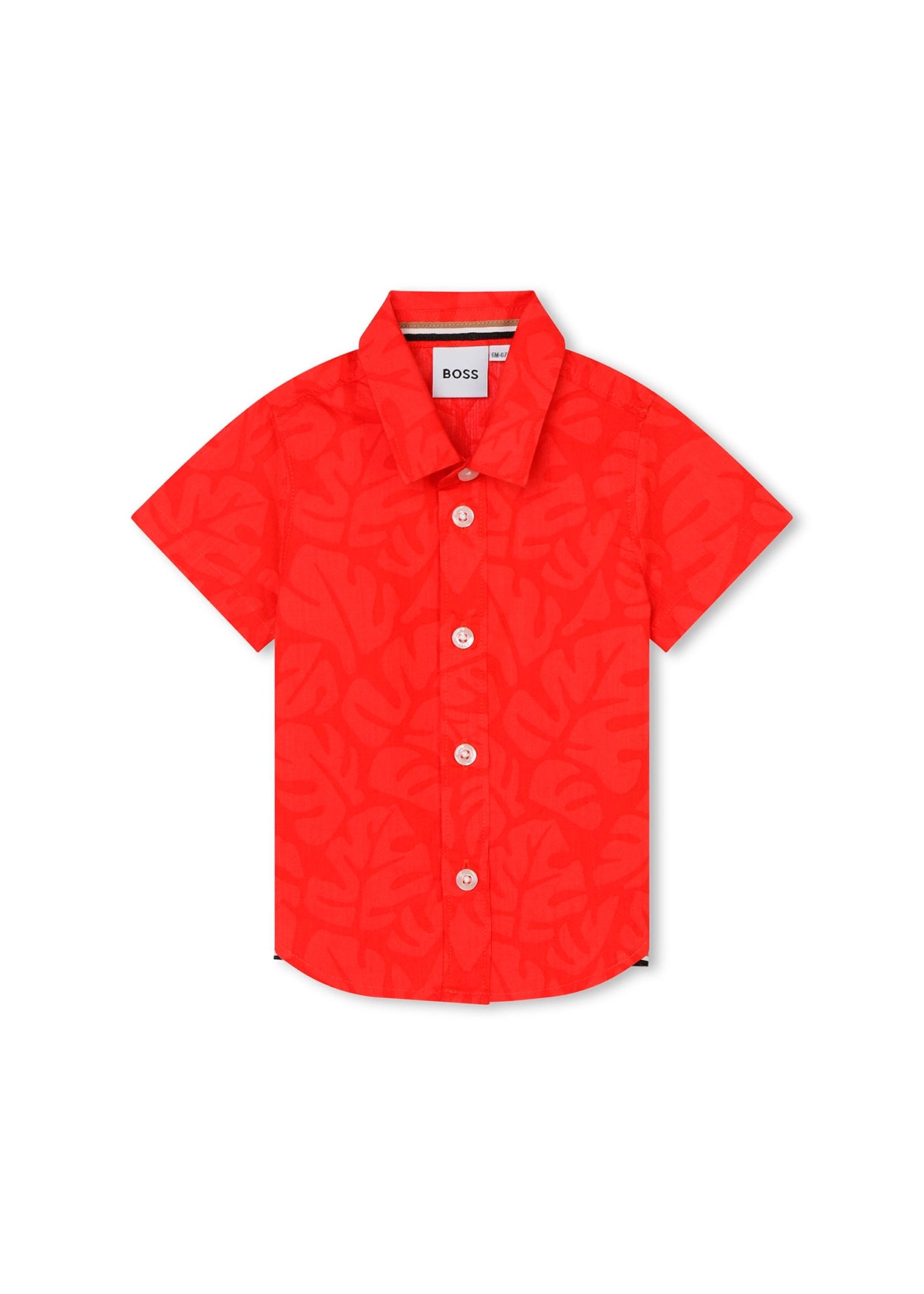 Boss Kids Camicia Rossa per Neonati