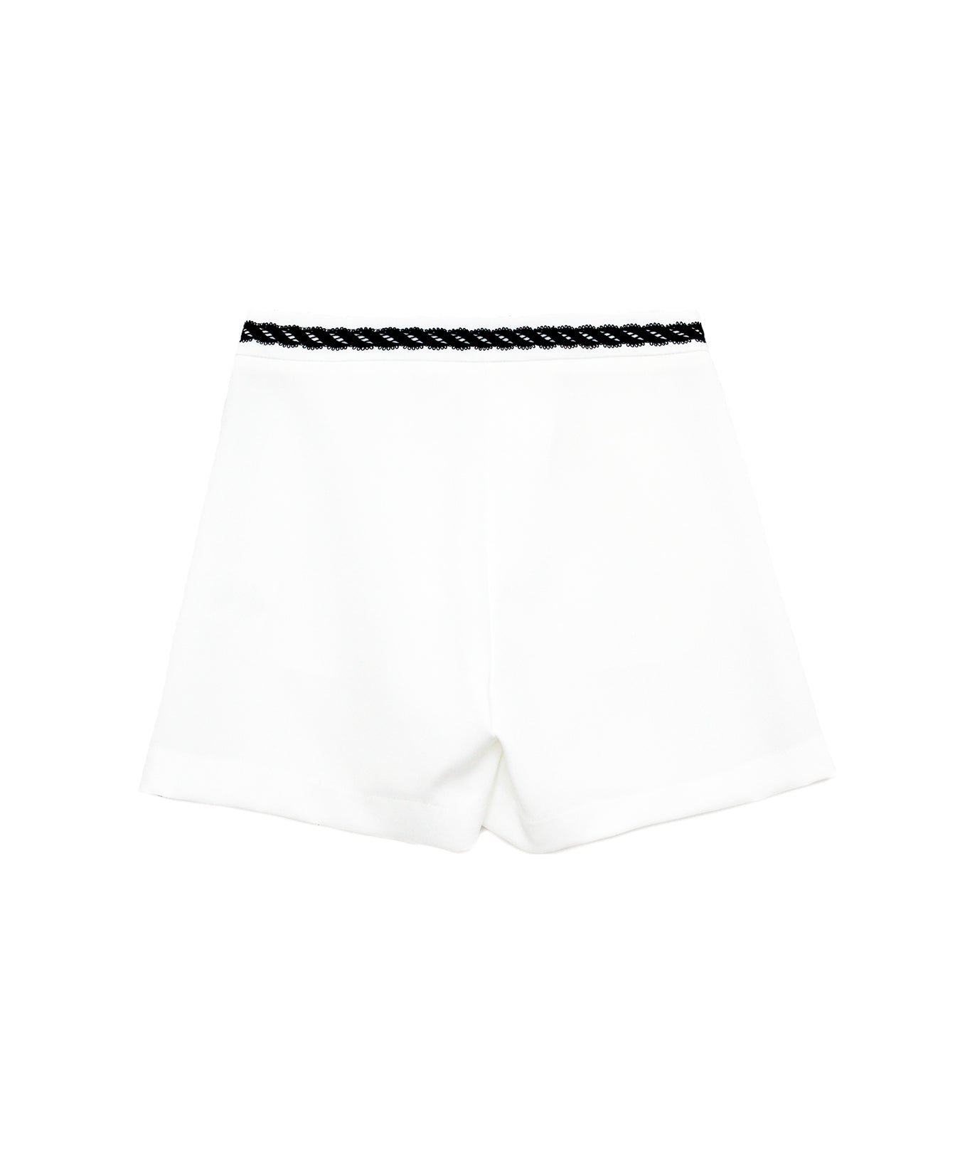 Vicolo Short Bianco con Merletto per Bambine