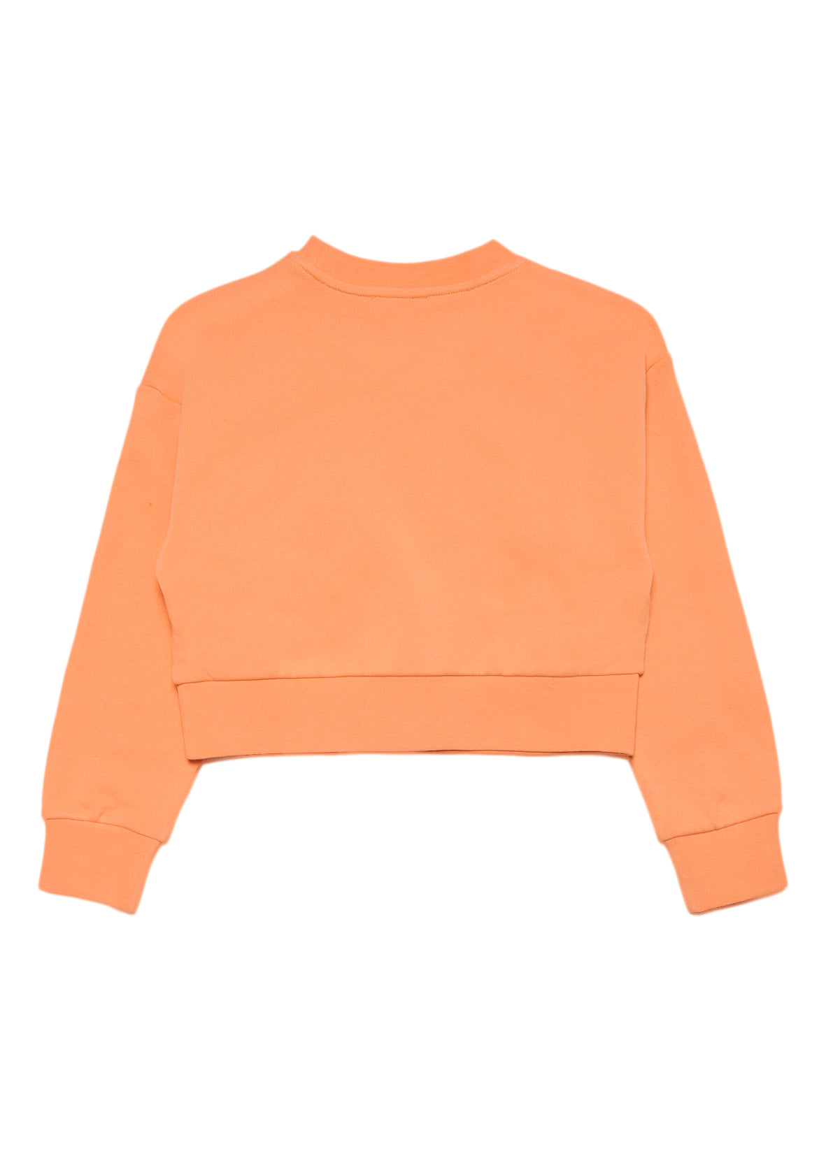 Diesel Kids Felpa Girocollo Pesca con Logo Oval D
