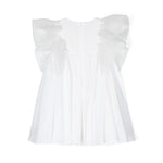 Elisabetta Franchi La Mia Bambina Abito con Maniche Volant per Neonate