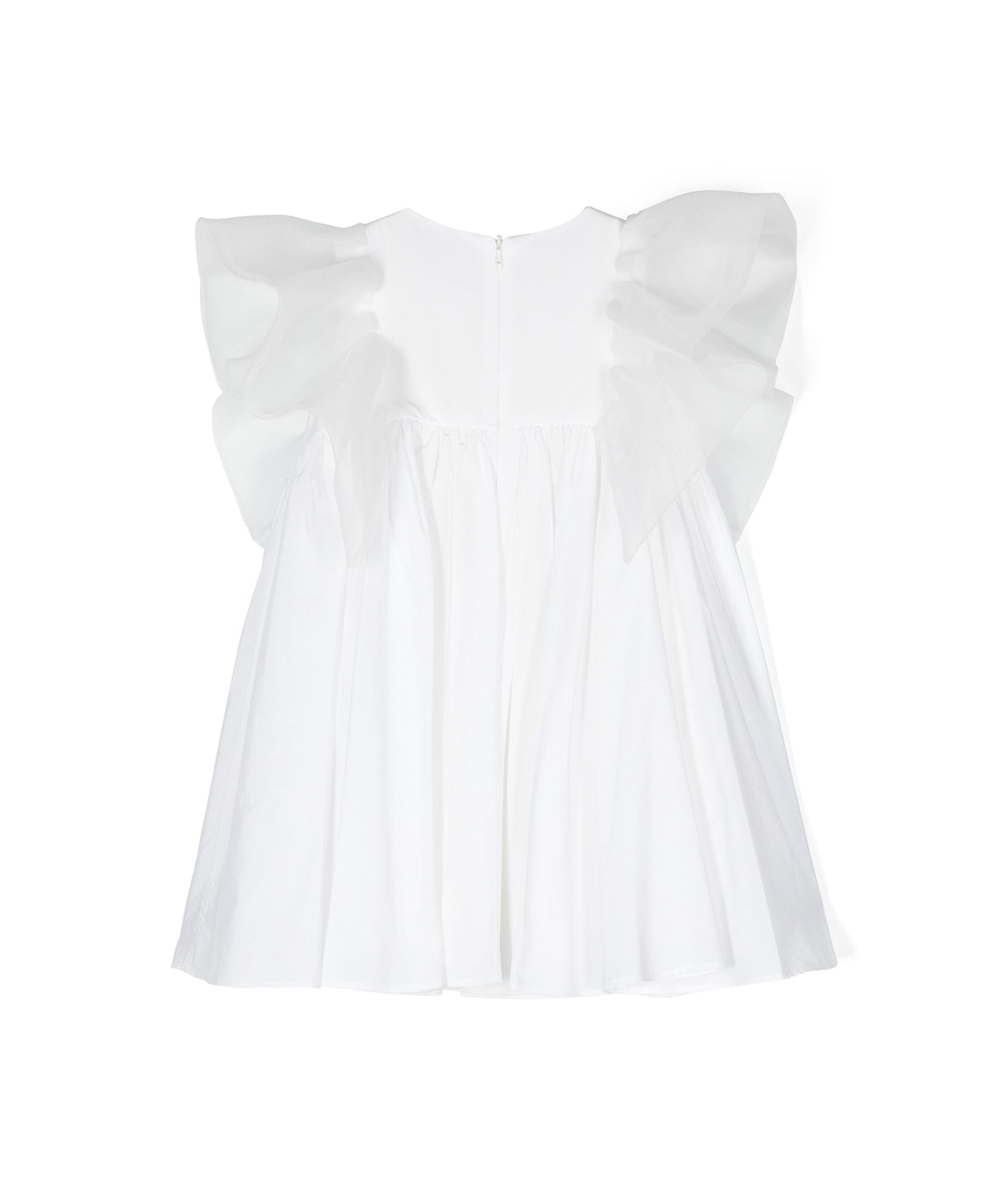 Elisabetta Franchi La Mia Bambina Abito con Maniche Volant per Neonate