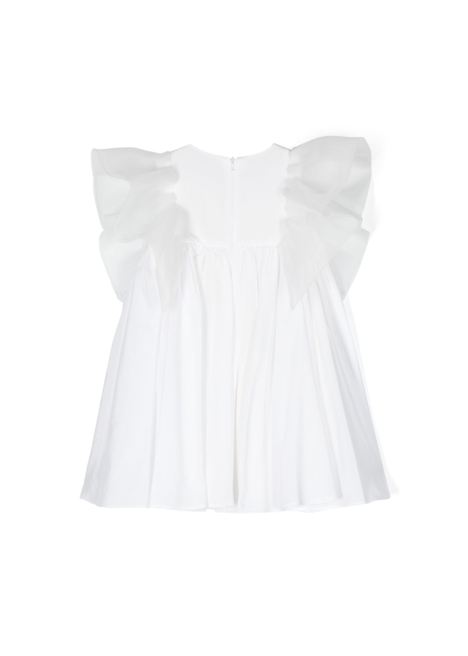 Elisabetta Franchi La Mia Bambina Abito con Maniche Volant per Neonate