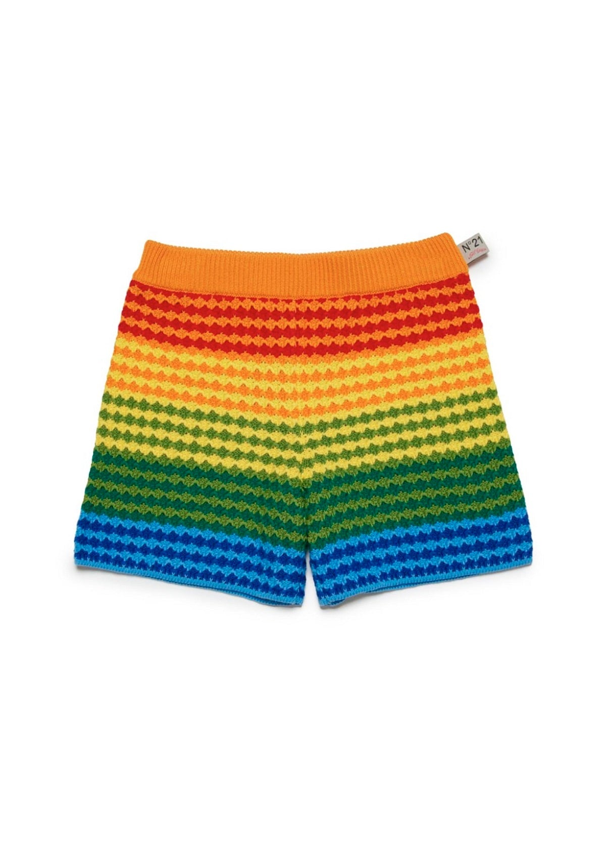 N°21 Kids Short Crochet Rainbow per Bambine