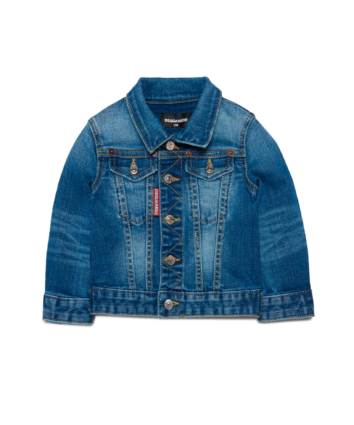 Dsquared2 Kids Giubbino di Jeans Sfumato per Neonati