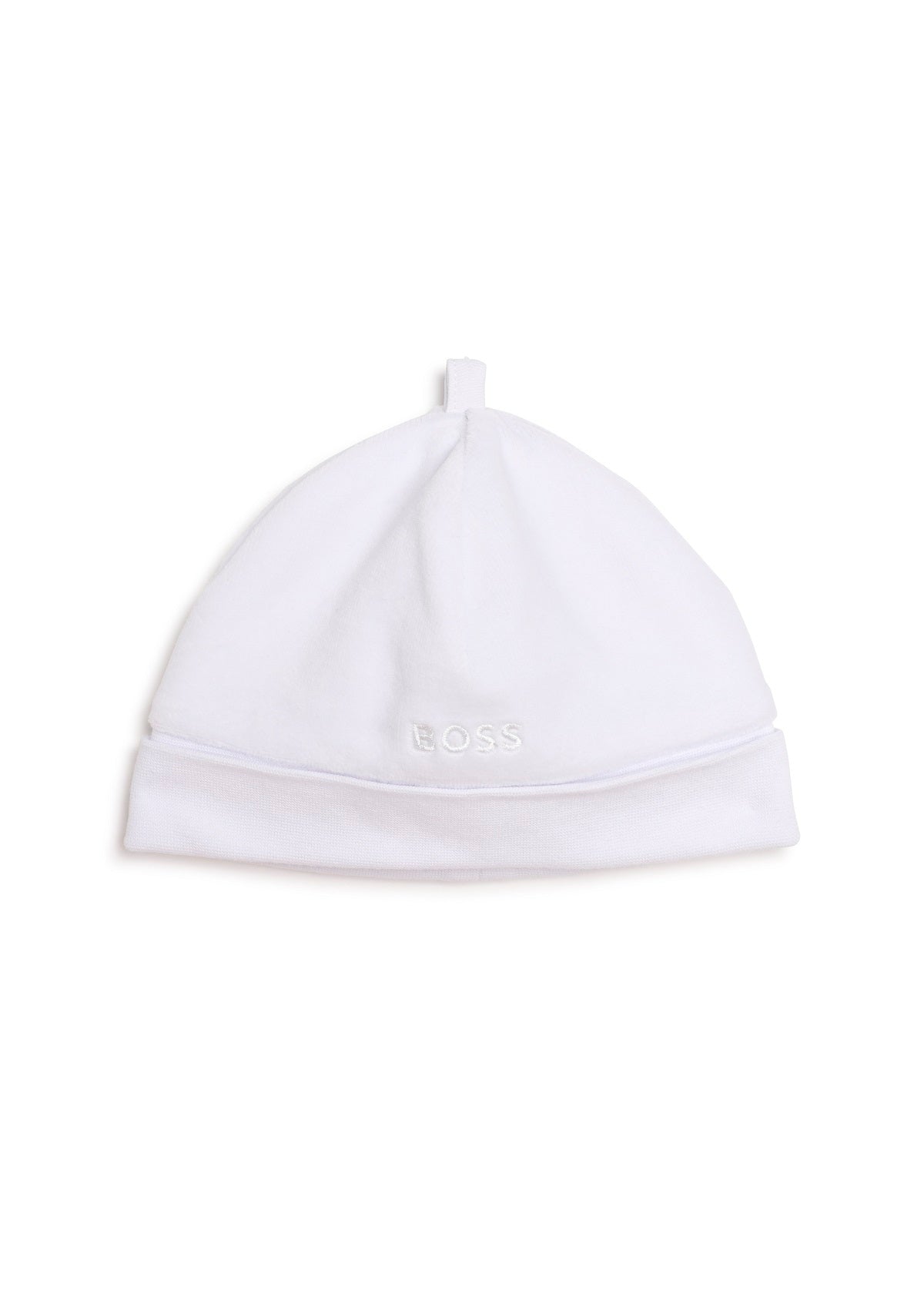 Boss Kids Cappellino Bianco con Ricamo Logo