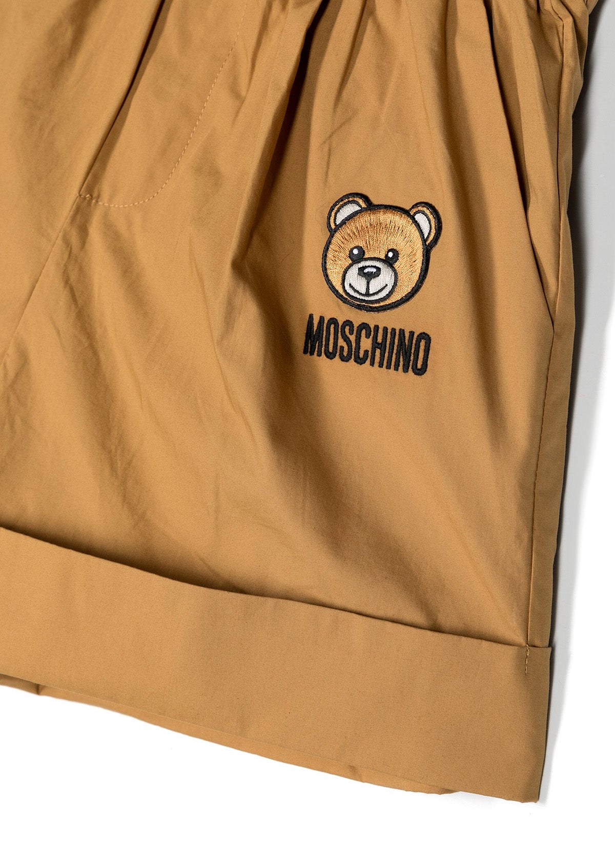 Moschino Kids Short Beige con Teddy Bear per Bambine