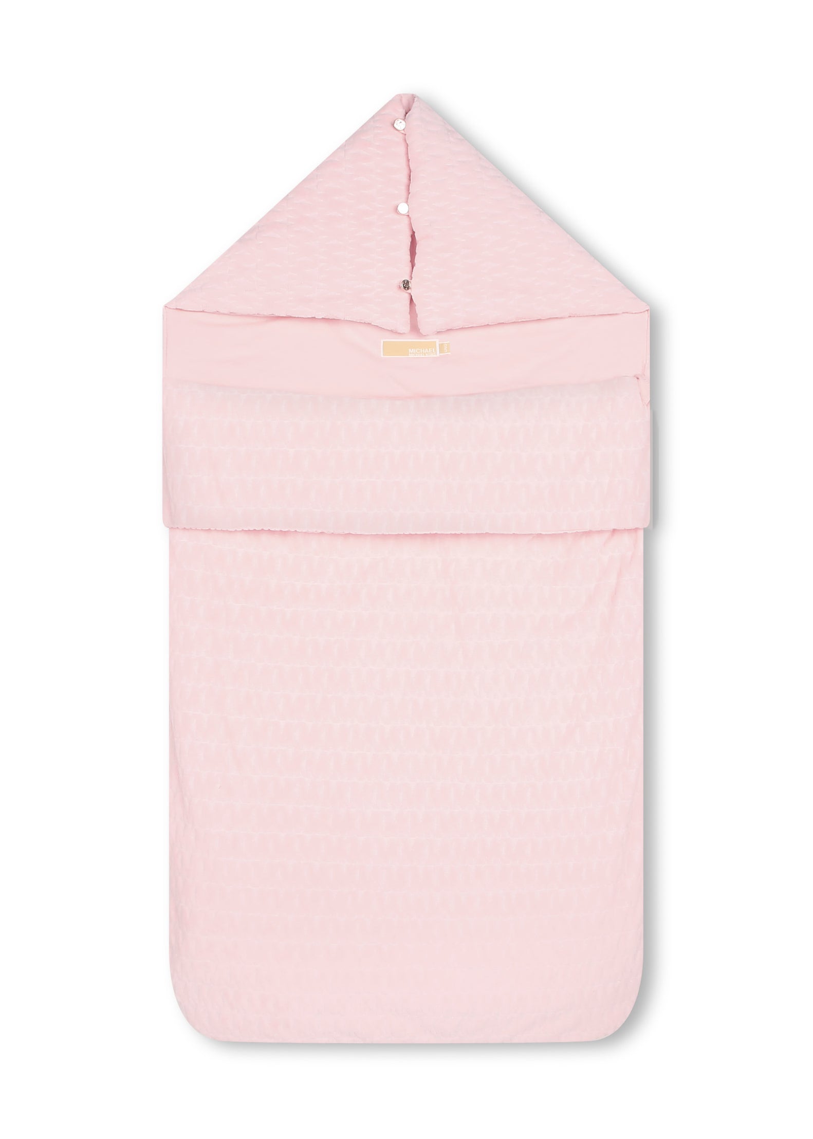 Sacco Nanna Neonata Michael Kors - Rosa con Monogramma Goffrato e Dettagli in Oro