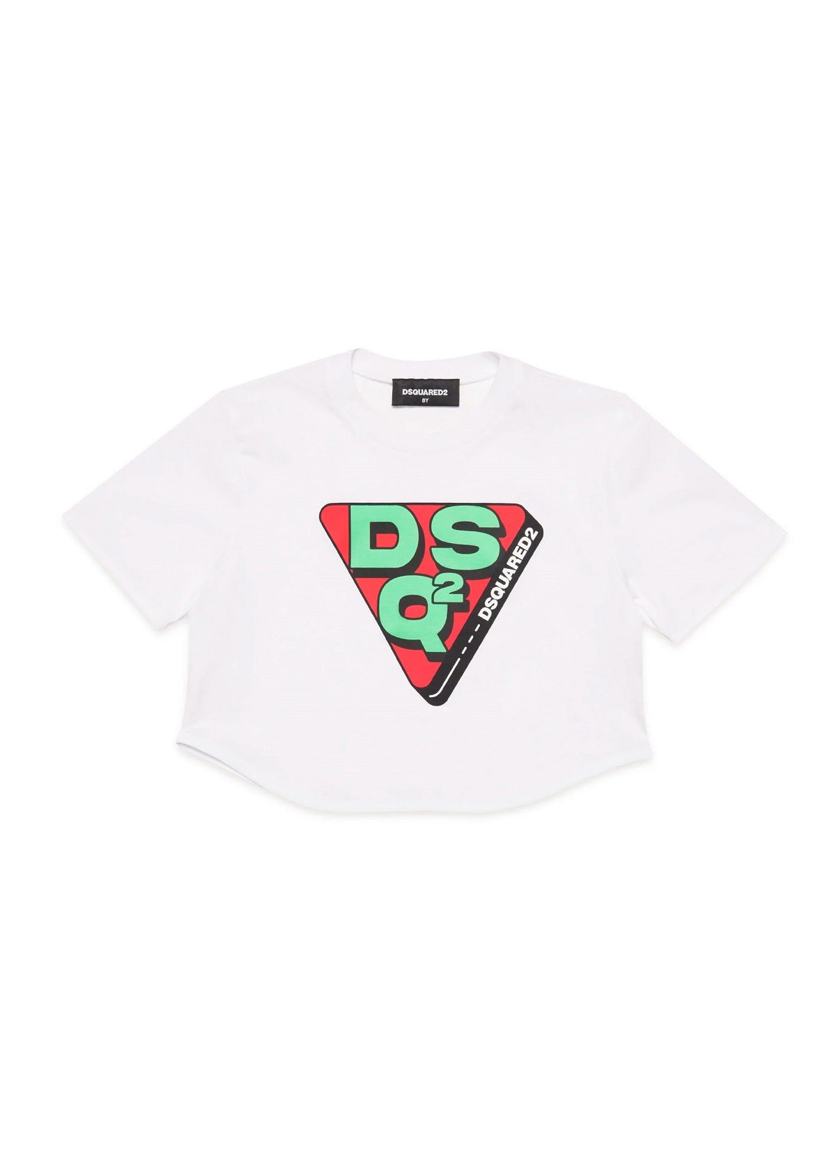 Dsquared2 Kids T-shirt con Grafica Triangolare logo DSQ2 per Bambine