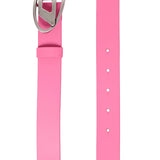 Diesel Kids Neon Pink Leather Belt with Oval D Logo