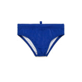 Dsquared2 Kids Costume Slip Blu con Grafica Beach per Neonati