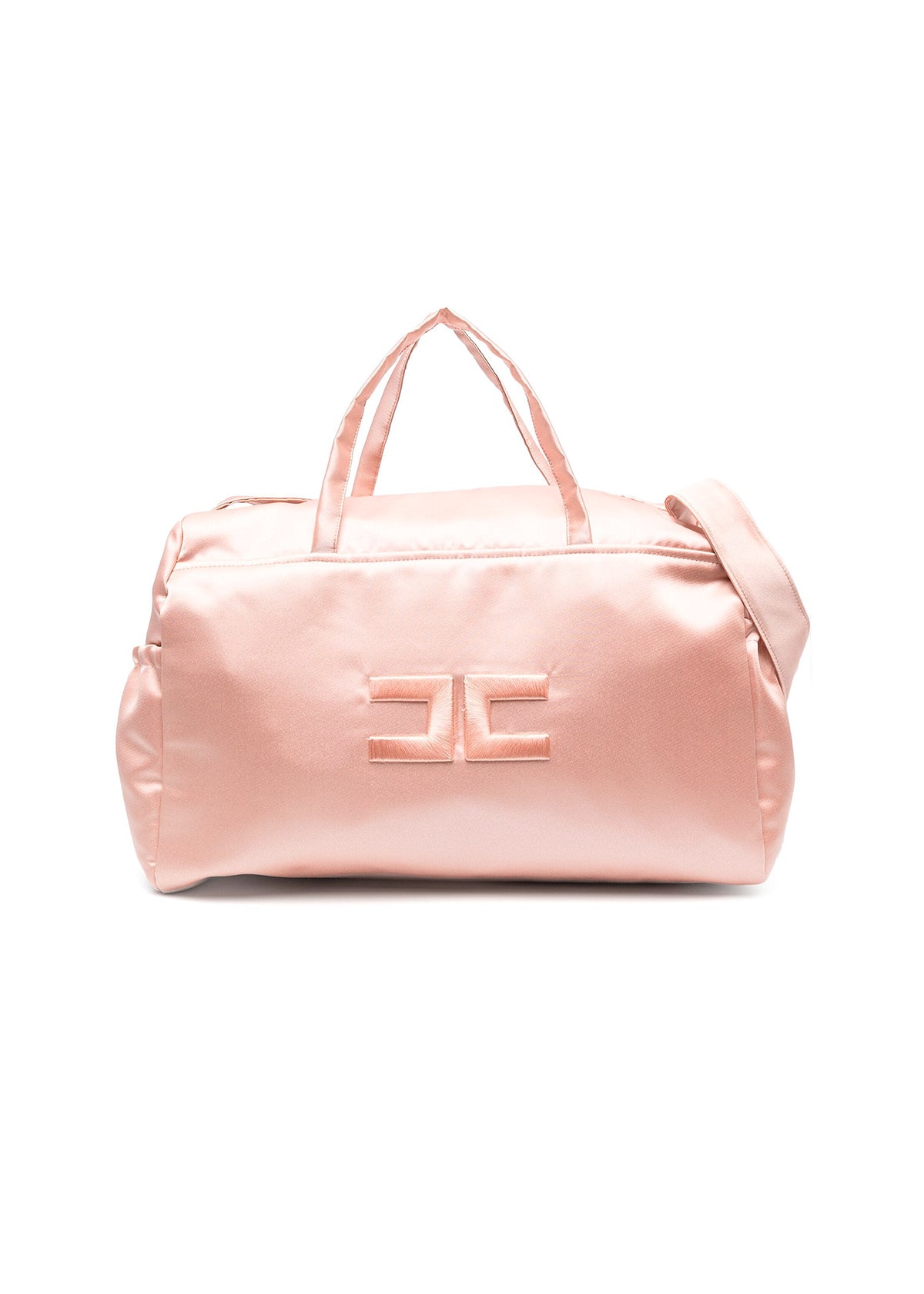 Elisabetta Franchi La Mia Bambina Borsa Mamma Desert Rose in Raso con Fasciatoio