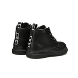 Cult Black Leather Amphibian for Newborns/Babies