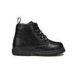 Cult Black Leather Amphibian for Newborns/Babies