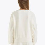 Felpa Girocollo Logo Pastel Diadora Kids Crema: Comfort e Stile per le Piccole Fashioniste