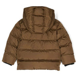 Piumino Imbottito DSquared2 Kids Marrone | Design Imbottito | Logo sulla Manica | Chiusura con Zip | Cappuccio Classico"