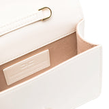 Elisabetta Franchi La Mia Bambina Borsa a Spalla con Placca Logo Burro/Cedro