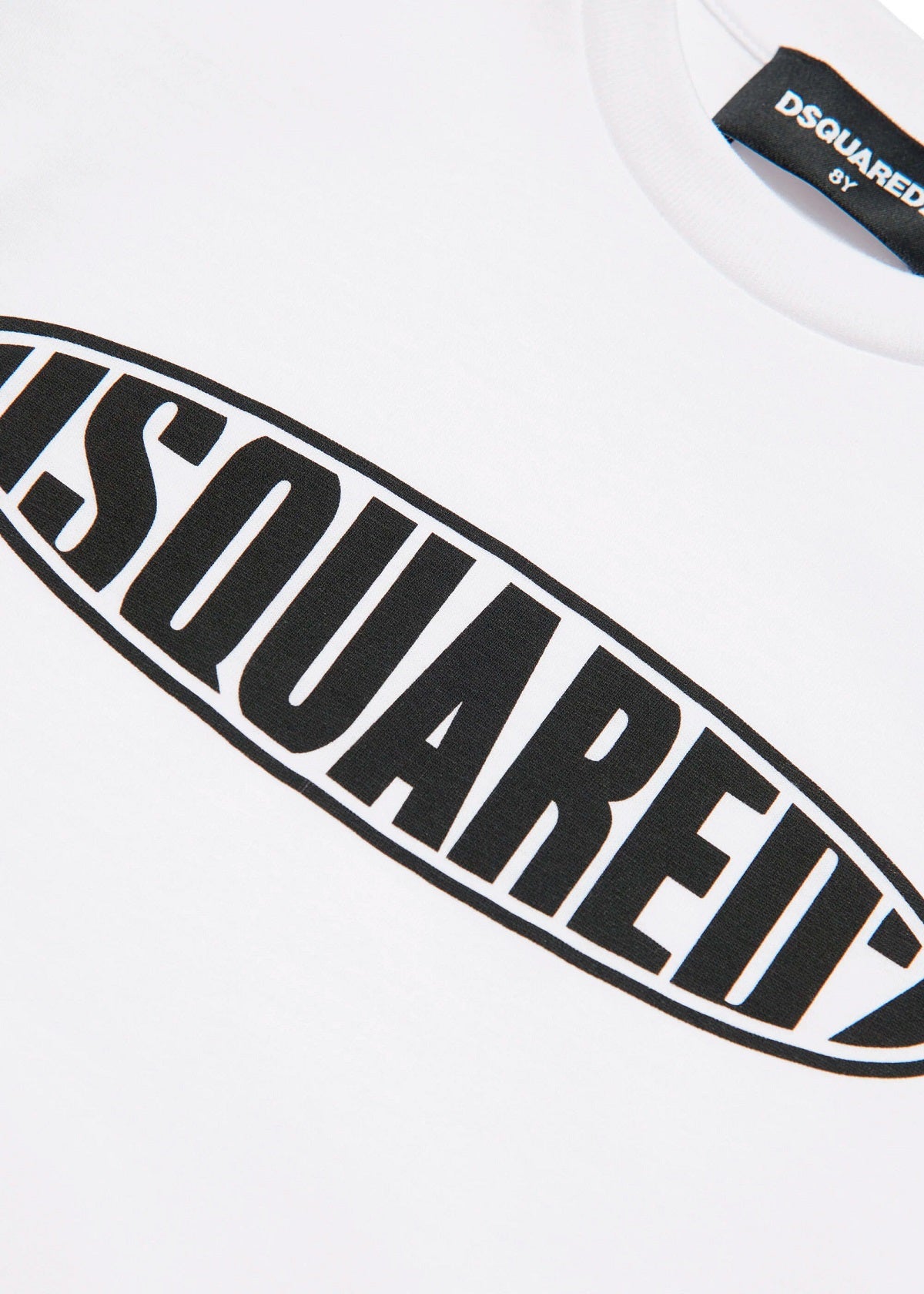 Dsquared2 Kids T-Shirt Bianca con Logo Surf