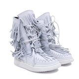 Jammers Girls White Leather Boot