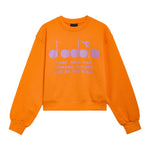 Felpa Girocollo Diadora Kids Arancione: Comfort e Stile per le Piccole Atlete
