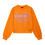 Felpa Girocollo Diadora Kids Arancione: Comfort e Stile per le Piccole Atlete