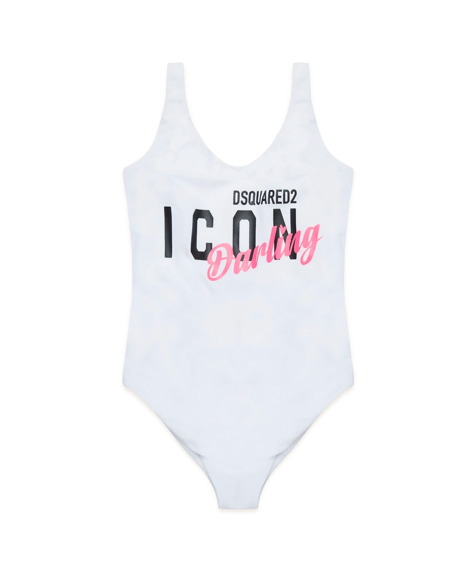 Dsquared2 Kids Costume Intero Bianco Icon Darling per Bambine