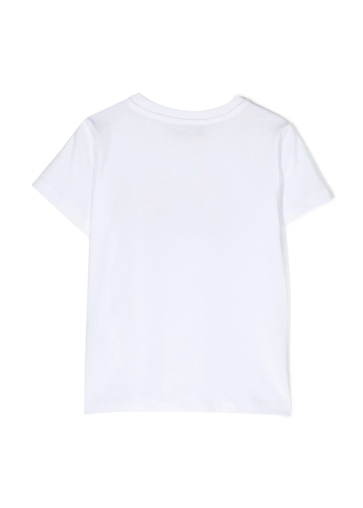 Moschino Kids T-Shirt Bianca con Stampa Teddy Bear