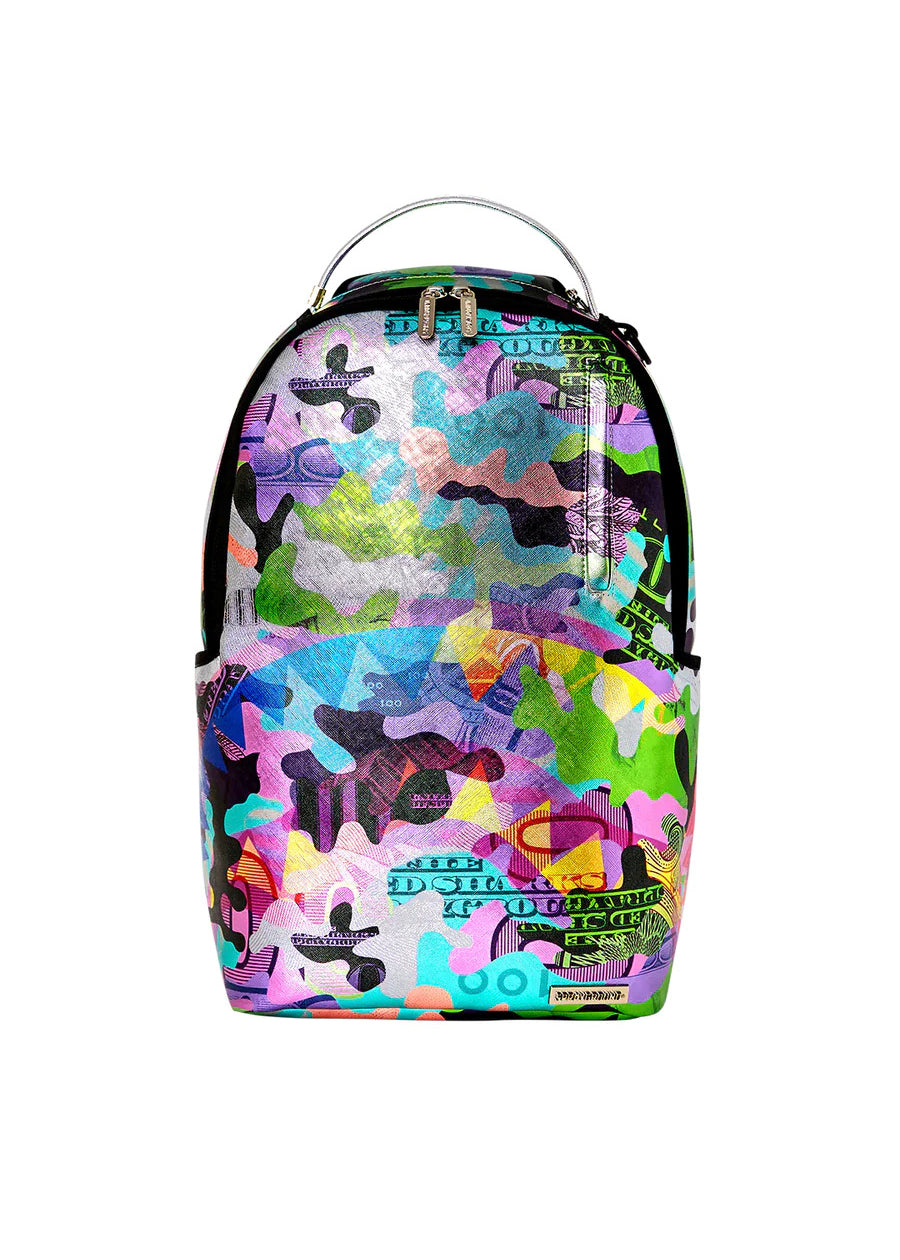 Sprayground Hologram Money Backpack Limited Edition Neon Money