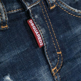Jeans DSquared2 Kids Sfumato con Cuciture a Contrasto | Composizione in Cotone ed Elastam