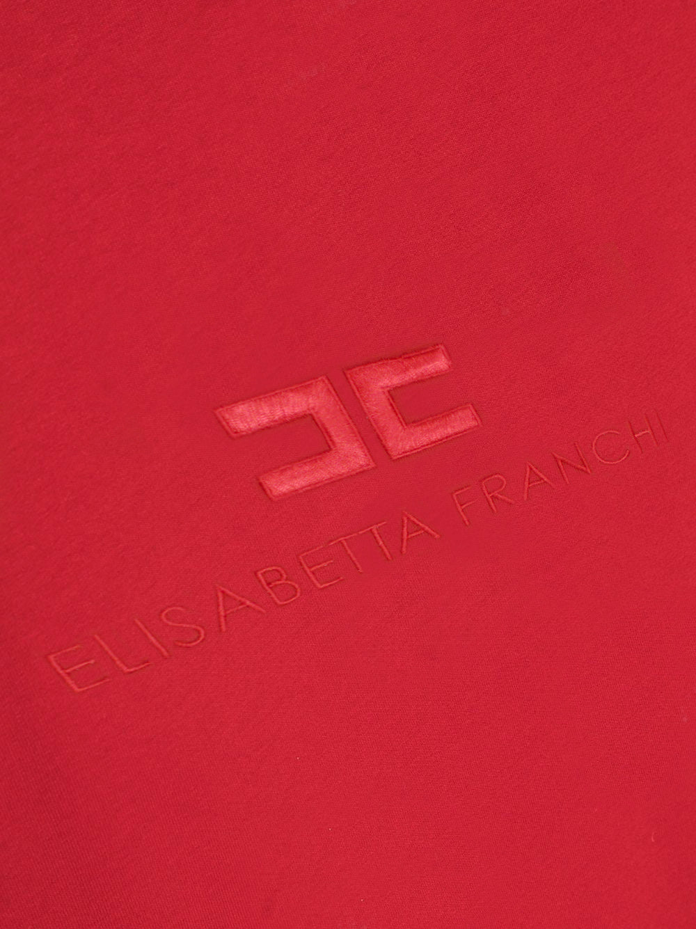 Elisabetta Franchi la mia bambina Coperta Rosso rubino con ricamo logo