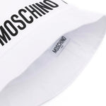 Moschino Kids Cappello Bucket Bianco con Stampa Logo