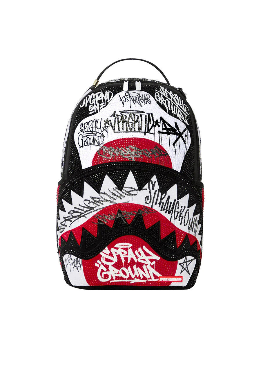 Sprayground Kids Zaino Nero/Rosso Vandal Trinity Backpack