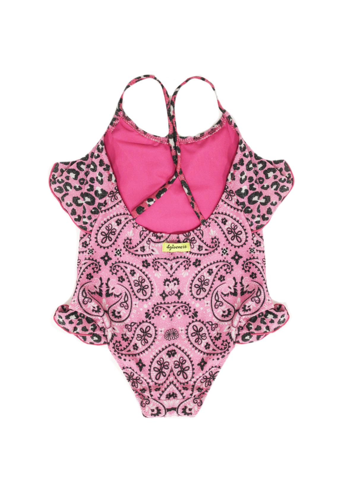 Costume Intero 4giveness Bambina Rosa Fantasia Bandana