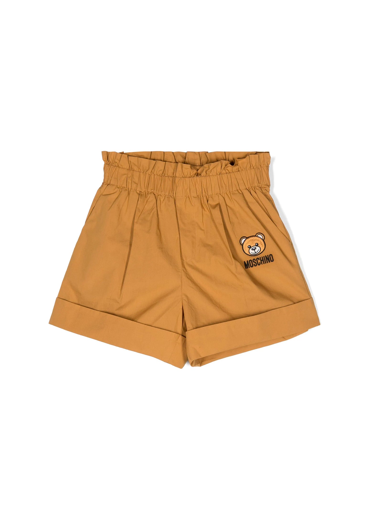 Moschino Kids Short Beige con Teddy Bear per Bambine