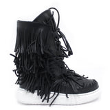 Jammers Girls Black Leather Boot