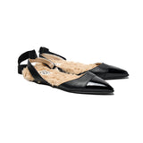 Dou Uod Black Pointed Ballerina for Girls