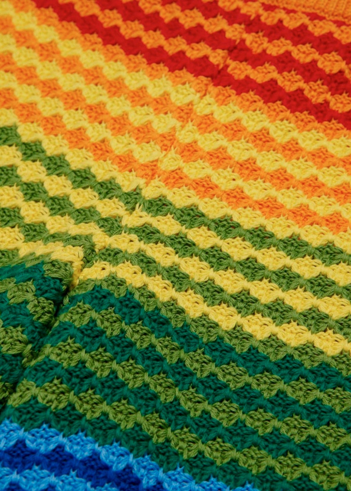 N°21 Kids Short Crochet Rainbow per Bambine