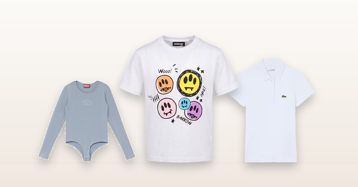 Togliere le macchie dai vestiti dei bambini: t-shirt bianca, body e polo in cotone