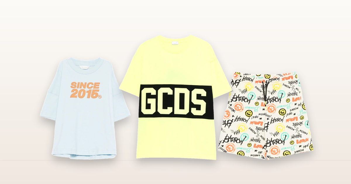 Tendenze moda bambini primavera estate: t-shirt colorate e short della nuova collezione