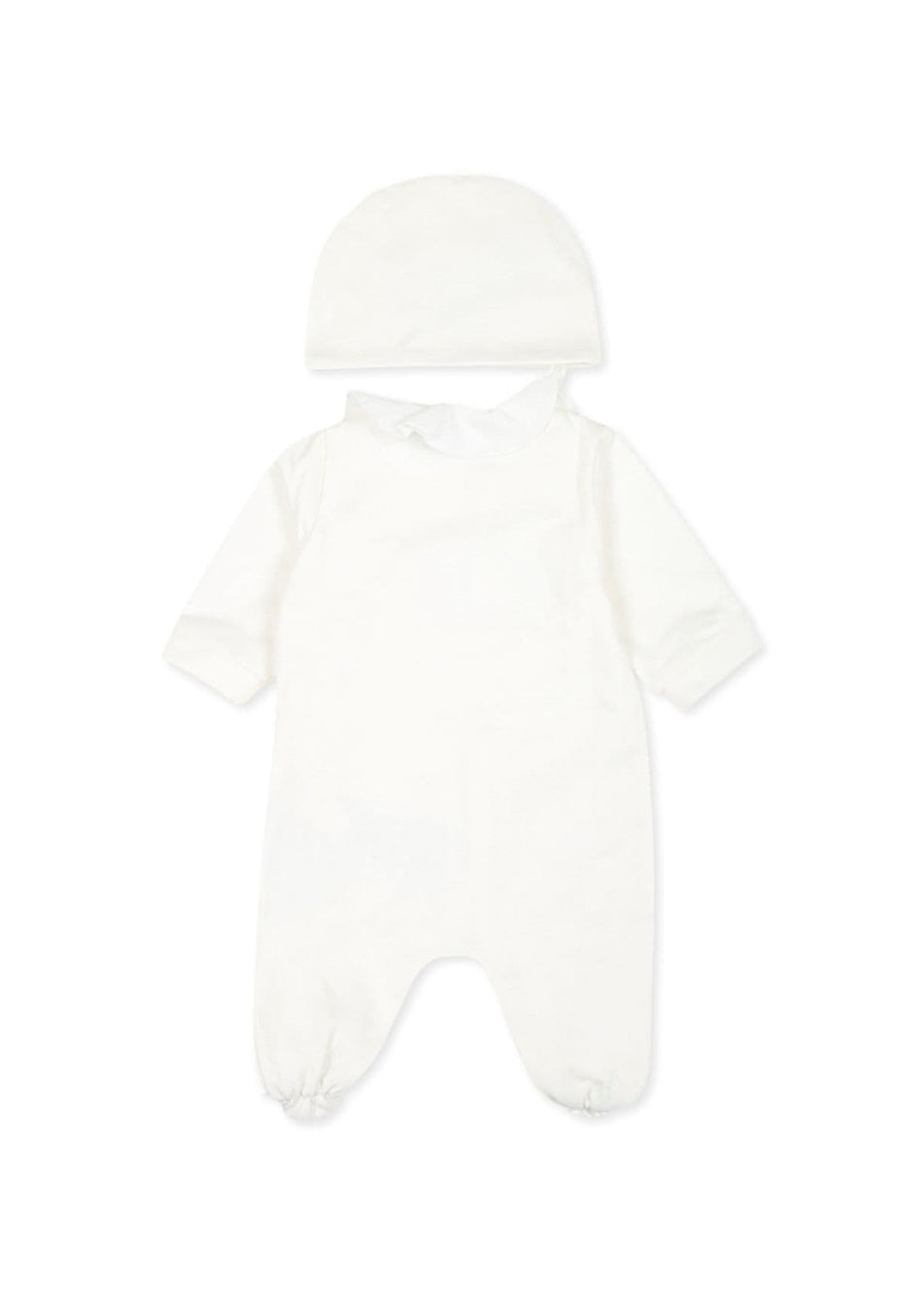 Moschino Kids Tutina Panna con Cappellino con Teddy Bear per Neonate