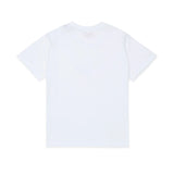 Diesel Kids T-Shirt Bianco con Stampa e Logo Oval-D per Bambine