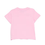 Moschino Kids T-Shirt Rosa con Logo Teddy Bear per Neonati