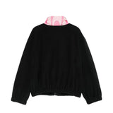 Emilio Pucci Kids Felpa con Zip Nero e Rosa per Bambine