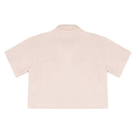 Palm Angels Kids Polo Rosa con Logo Fucsia per Bambine